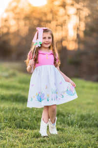 Egg Hunt Knit Bodice Dress