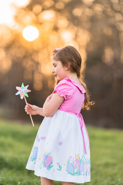 Egg Hunt Knit Bodice Dress