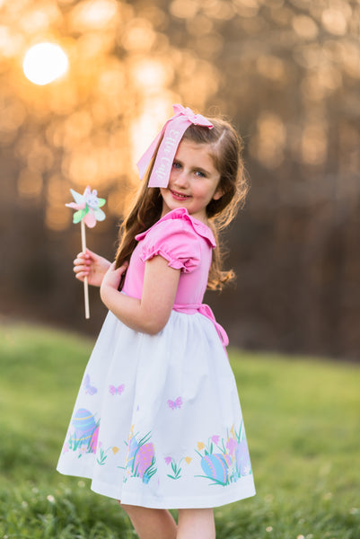 Egg Hunt Knit Bodice Dress