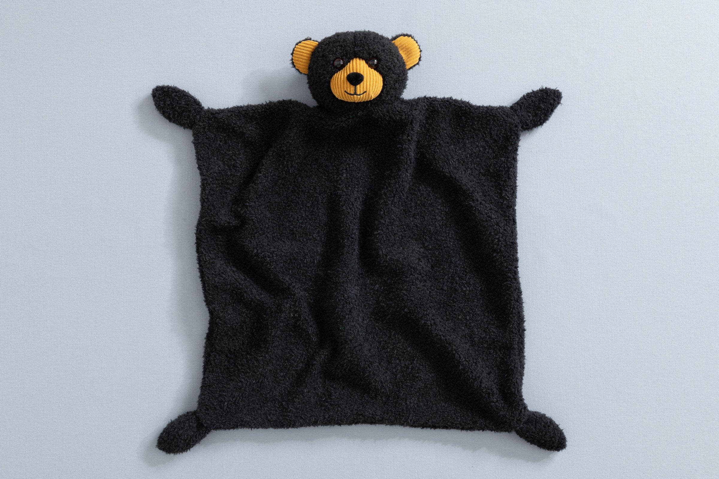 Lovie Stuffed Animal Flat Black Teddy Bear