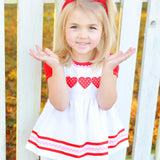 Be Mine Heart Applique Dress & Bloomer Set