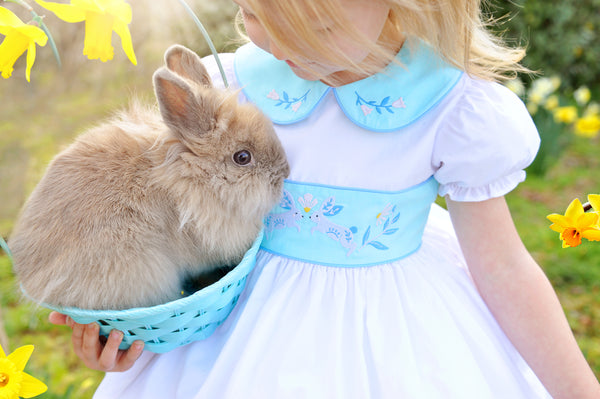 Le Petit Lapin Embroidered Bunny Dress