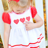 Be Mine Heart Applique Dress & Bloomer Set