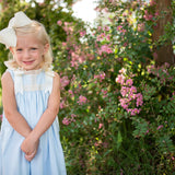 Cambridge Blue Sleeveless Heirloom Dress