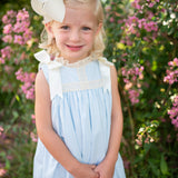 Cambridge Blue Sleeveless Heirloom Dress