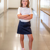 Navy A-Line Skort