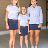 Navy A-Line Skort