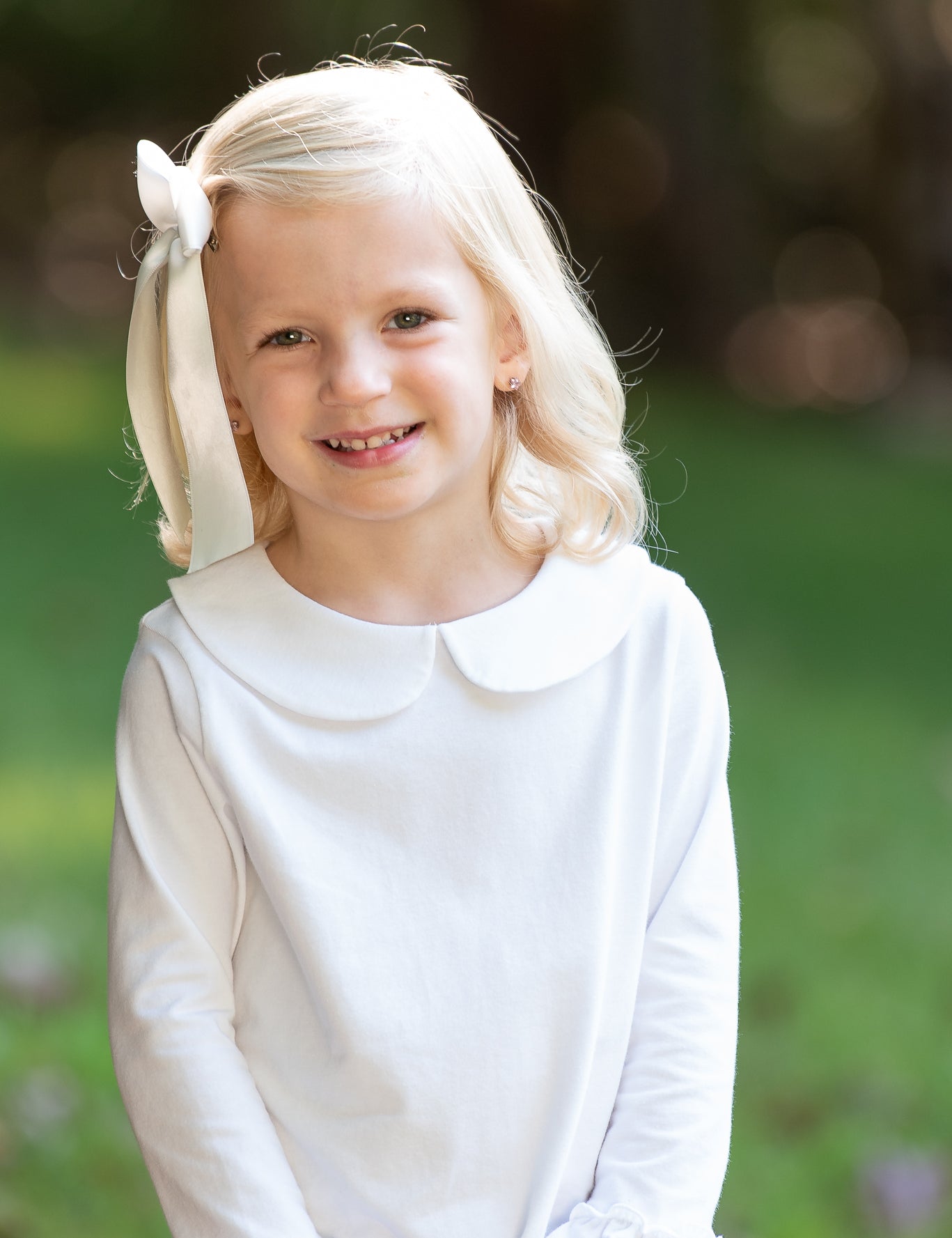 Knit Peter Pan Collared Blouse