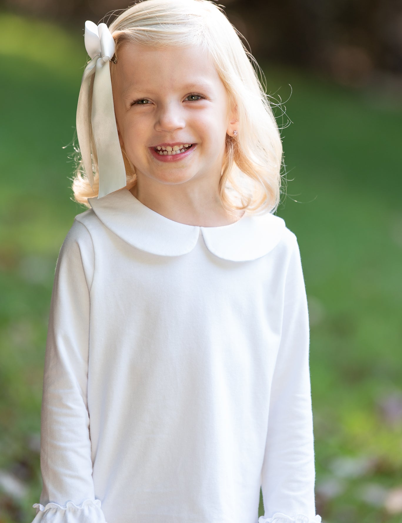 Knit Peter Pan Collared Blouse