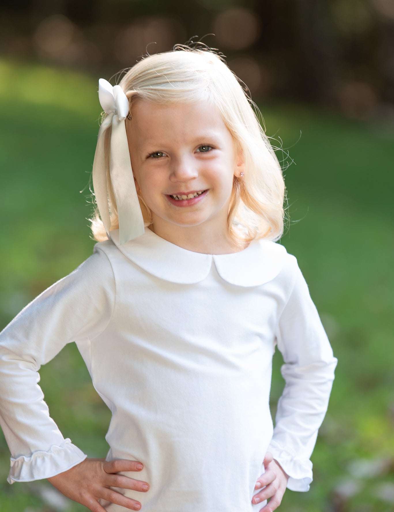Knit Peter Pan Collared Blouse