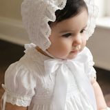 PREORDER Balmoral White Lace Heirloom Bonnet