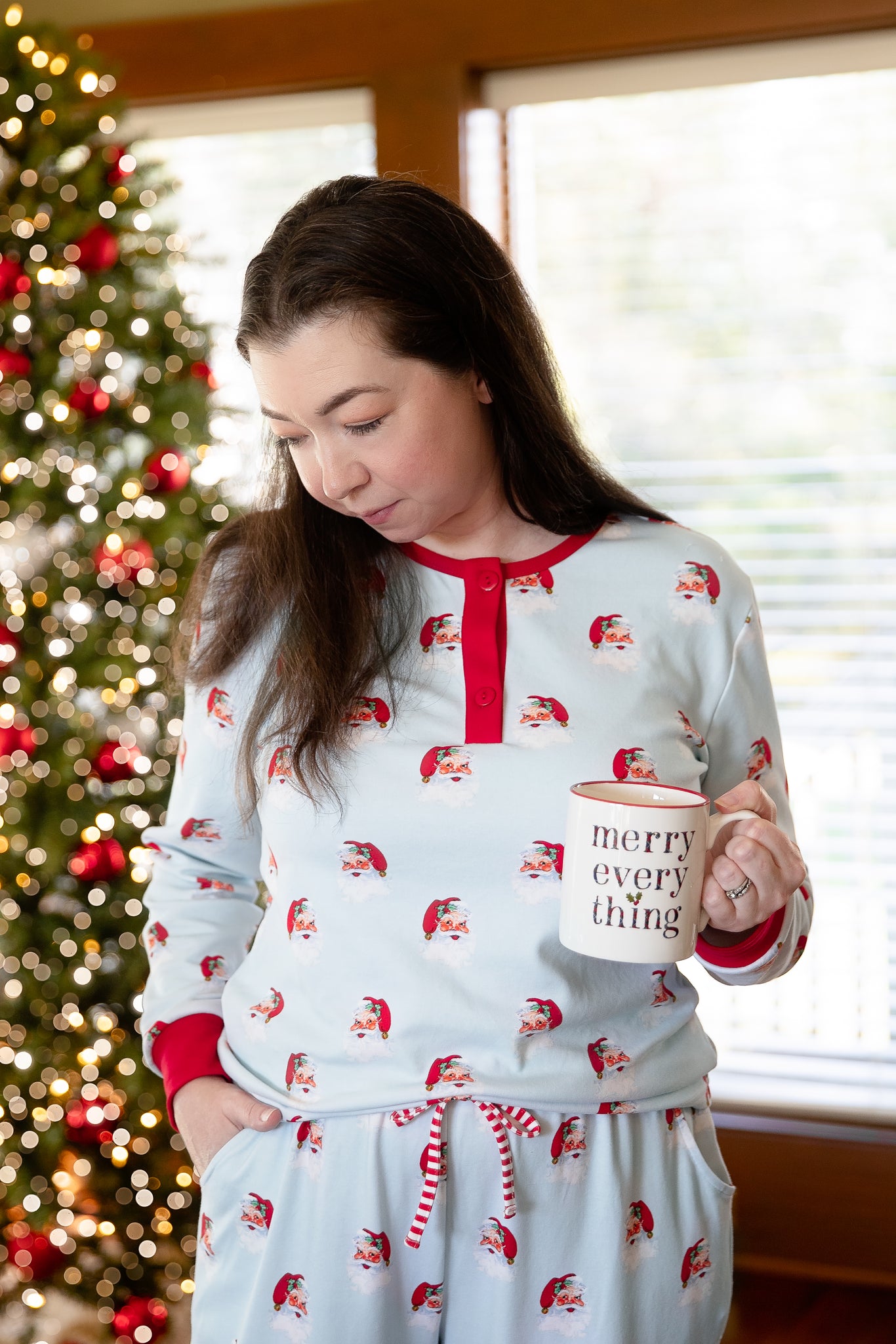 Kris Kringle Women's Lounge - TOP ONLY - XS