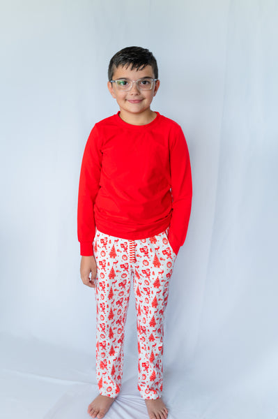 Old Fashioned Christmas Unisex Tween Lounge 2 Piece Set