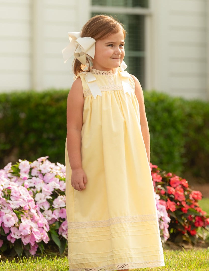 Cambridge Yellow Sleeveless Heirloom Dress