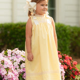 Cambridge Yellow Sleeveless Heirloom Dress
