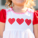 Be Mine Heart Applique Dress