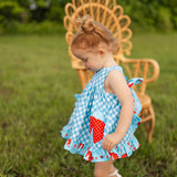 Lady Luck Lady Bug Appliquéd Swing Top & Ruffle Bloomer Set