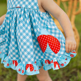 Lady Luck Lady Bug Appliquéd Swing Top & Ruffle Bloomer Set