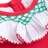 Mistletoe Moments Smocked Corduroy Dress and Bloomer Set