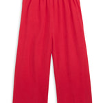 Red pants on a white background
