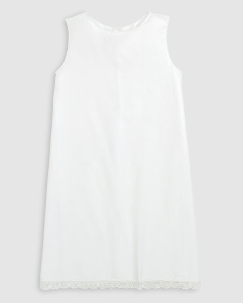 PREORDER - Gilded Noel Holiday Christmas Hand Embroidered White Heirloom Portrait Dress