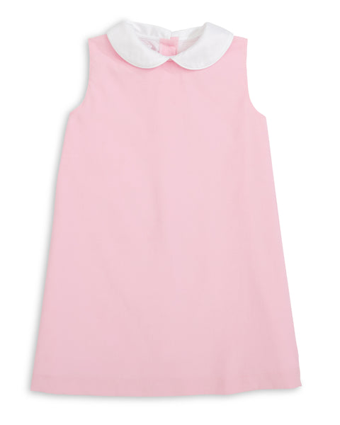 PREORDER - The Capelet Dress in Miriam - Pink Pinwale Corduroy