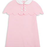 The Capelet Dress in Miriam - Pink Pinwale Corduroy