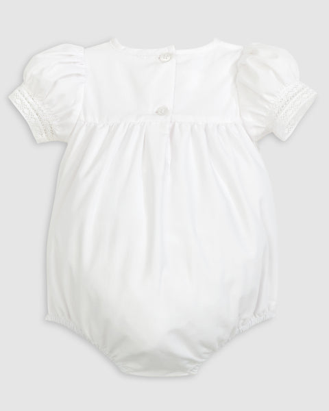 PREORDER - Pemberley Holiday Christmas Hand Embroidered White Heirloom Bubble