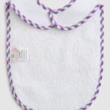 Purple Gingham Jack-o-Lantern Bib