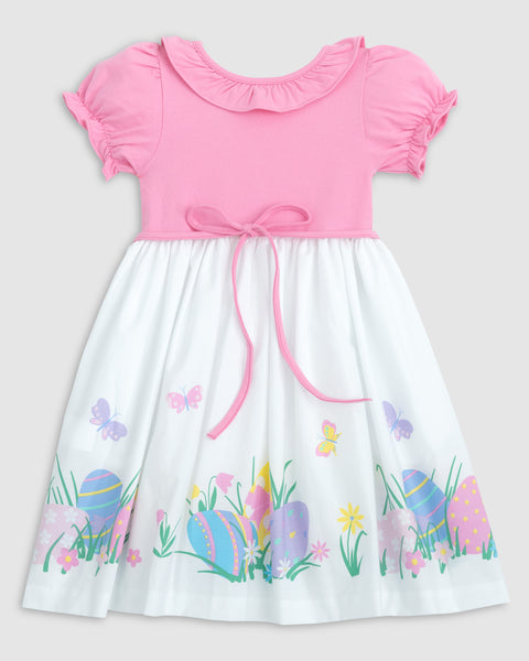 Egg Hunt Knit Bodice Dress