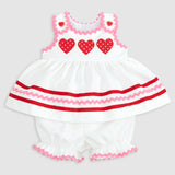 Be Mine Heart Applique Dress & Bloomer Set