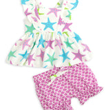 This One Knit Starfish Print Top & Bloomer Set
