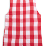 Scribble Red Gingham Crayon Embroidery Jonjon