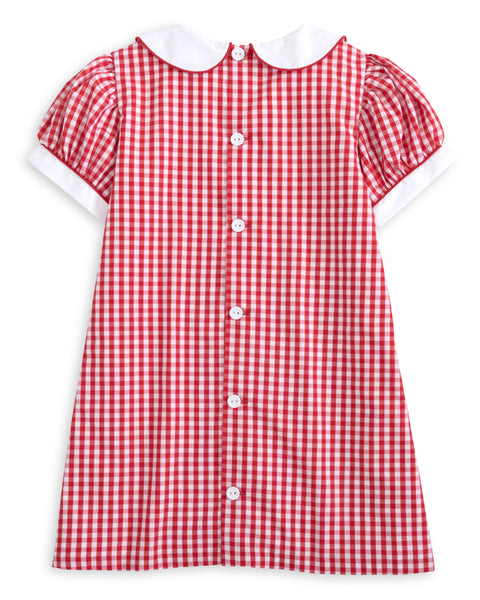 Dolly Red Gingham A-Line Raggedy Ann Applique Dress