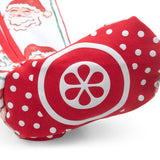 Jolly Old Saint Nick Girls' Lounge Zippie with Ruffle Trim