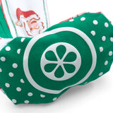 Jolly Old Saint Nick Boys' Lounge Zippie with Piping Trim