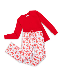 Old Fashioned Christmas Unisex Tween Lounge 2 Piece Set