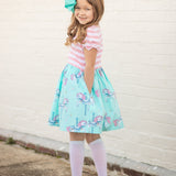 Carousel Short Sleeved Swing Dress