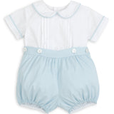 Sterling Boys Blue Heirloom Button-On Bubble