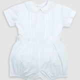 PREORDER - Sterling Boys White Heirloom Button-on Bubble