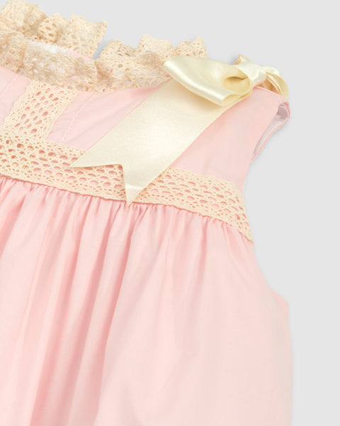 Cambridge Pink Sleeveless Heirloom Dress