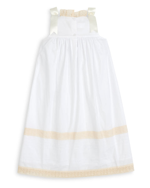 Cambridge White Sleeveless Heirloom Dress