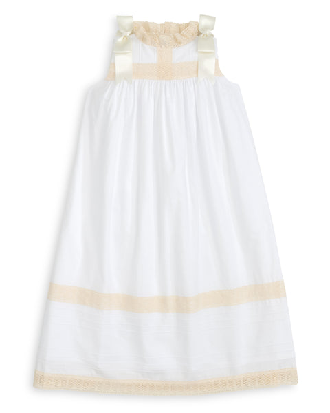 Cambridge White Sleeveless Heirloom Dress