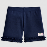 Oopsie Daisy Knit Undershorts with Ruffle - Navy