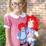 Dolly Red Gingham A-Line Raggedy Ann Applique Dress