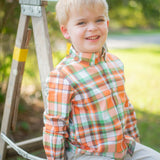 Autumn Plaid Boys' Collared Button Down Shirt
