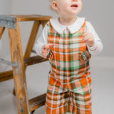 Autumn Plaid Boys' Jonjon & Knit Shirt Set