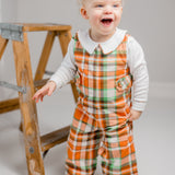 Autumn Plaid Boys' Jonjon & Knit Shirt Set