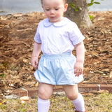 Sterling Boys Blue Heirloom Button-On Bubble