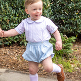 Sterling Boys Blue Heirloom Button-On Bubble